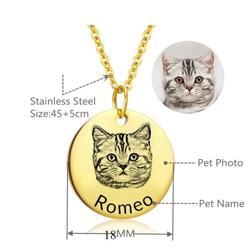 Personalized Pet Portrait Necklace