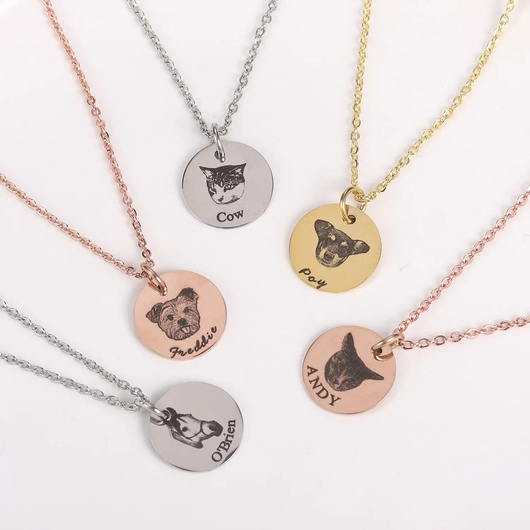 Personalized Pet Portrait Necklace