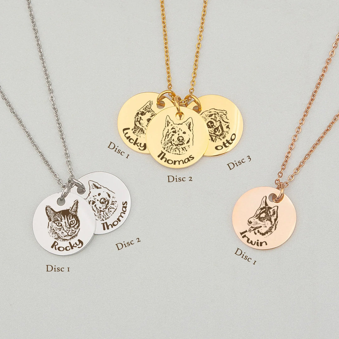 Personalized Pet Portrait Necklace